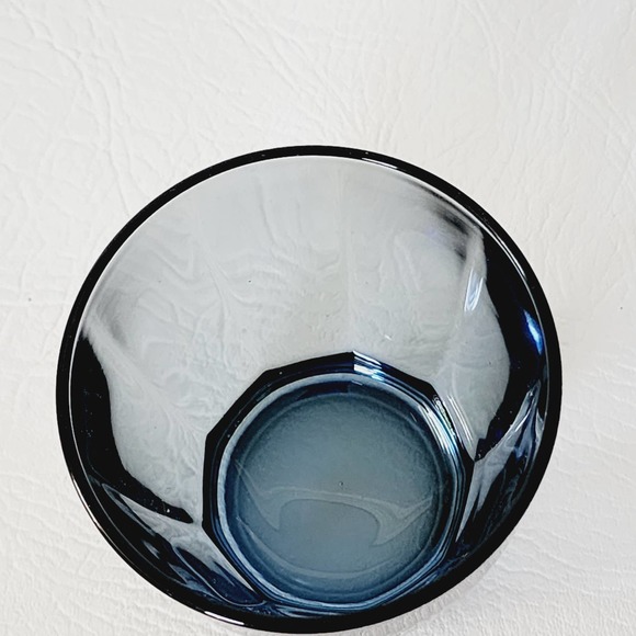 Bormioli Rocco, "Pulsar" Glass Water Ocean Blue, Set of 3 Rocks Glasses - Picture 6 of 9